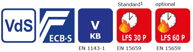 Zertifizierungs-Icons