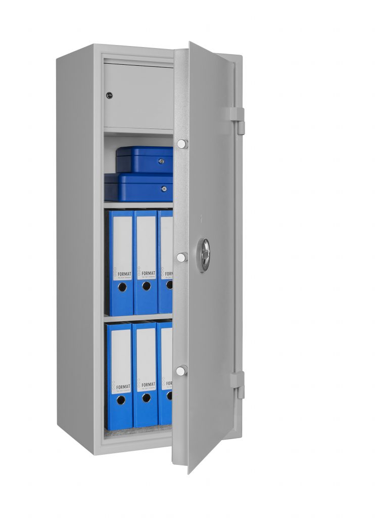 Geschäftstresor AS 1200, Sicherheitsstufe S1 nach EN 14450 und Sicherheitsstufe A