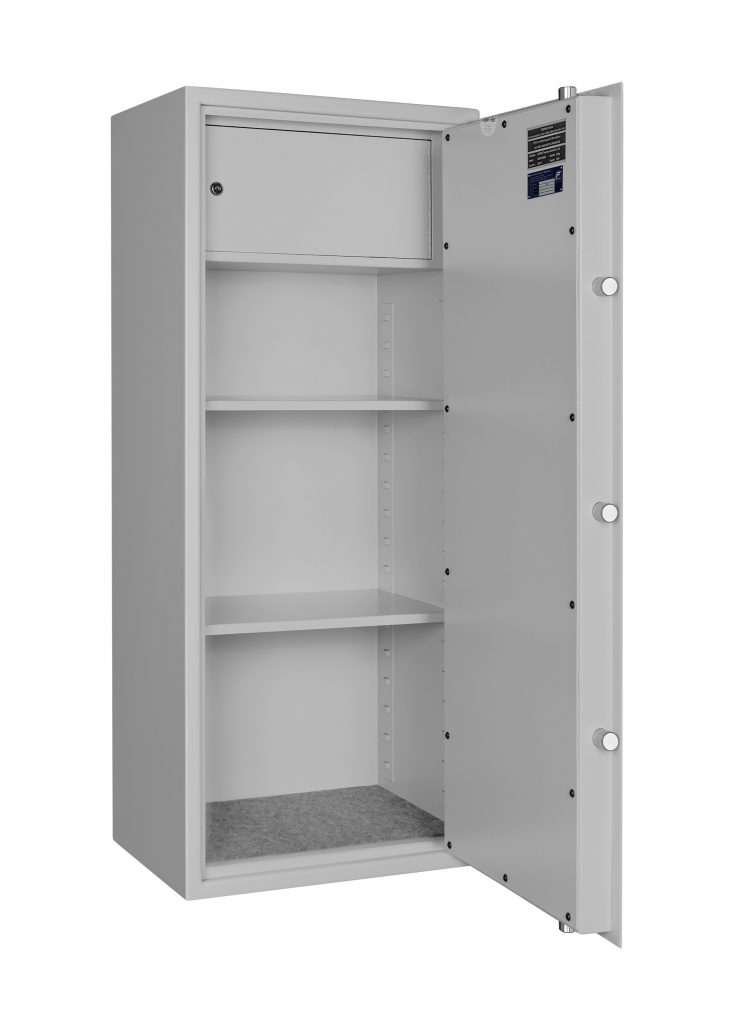 Geschäftstresor AS 1200, Sicherheitsstufe S1 nach EN 14450 und Sicherheitsstufe A