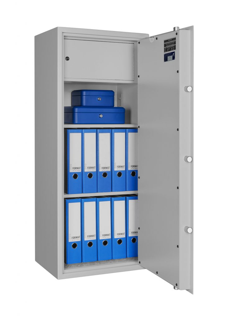 Geschäftstresor AS 1200, Sicherheitsstufe S1 nach EN 14450 und Sicherheitsstufe A