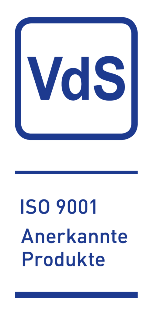 VdS ISO 9001 Anerkannte Produkte
