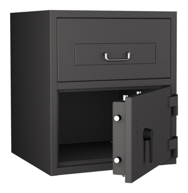 GEMINI-Pro-D-I_Frontload_97_213830-60000_open45_KI_beschnitten Format GmbH - GEMINI Pro Deposit SL 97 in RAL 7024