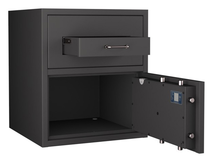 GEMINI-Pro-D-I_Frontload_97_213830-60000_open90-v2_KI_beschnitten Format GmbH - GEMINI Pro Deposit SL 97 in RAL 7024