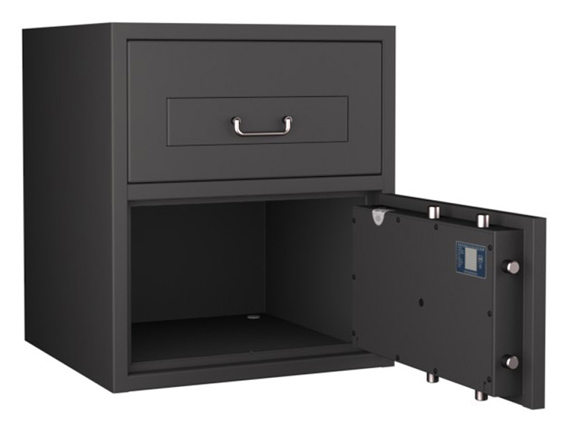 GEMINI-Pro-D-I_Frontload_97_213830-60000_open90_KI_beschnitten Format GmbH - GEMINI Pro Deposit SL 97 in RAL 7024