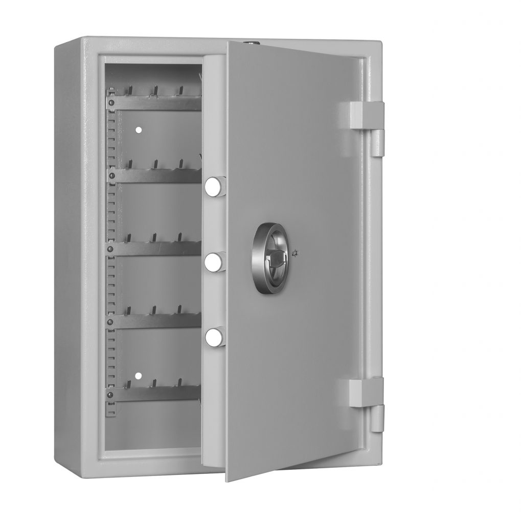 Schlüsselschrank ST 70 AS S1, Sicherheitsstufen S1 (nach EN 14450) und A (VDMA 24 992)